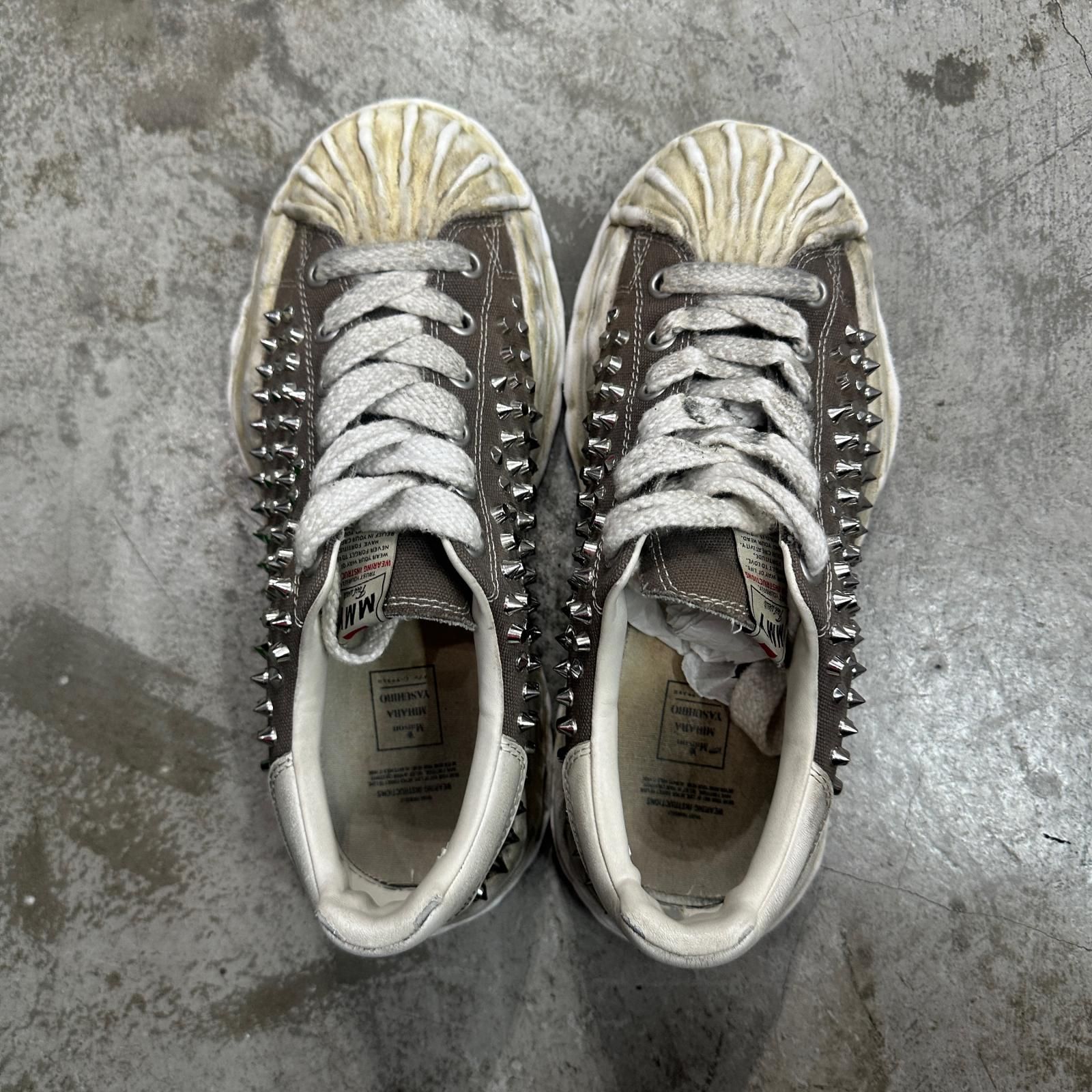 Maison MIHARA YASUHIRO BLAKEY Studded Canvas Low-top Sneaker 