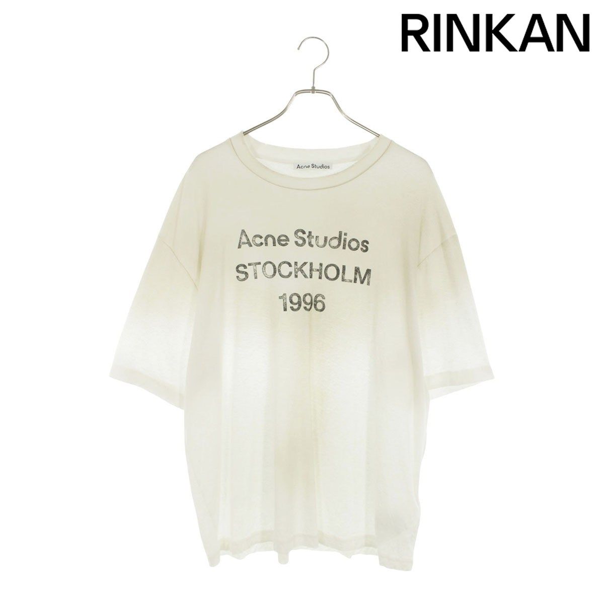 アクネストゥディオズ FN-UX-TSHI000013 スプレー加工ロゴプリントTシャツ メンズ M