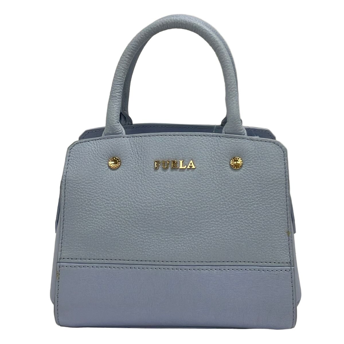 FURLA(フルラ) ハンドバッグ ライトブルー ミニバッグ レザー