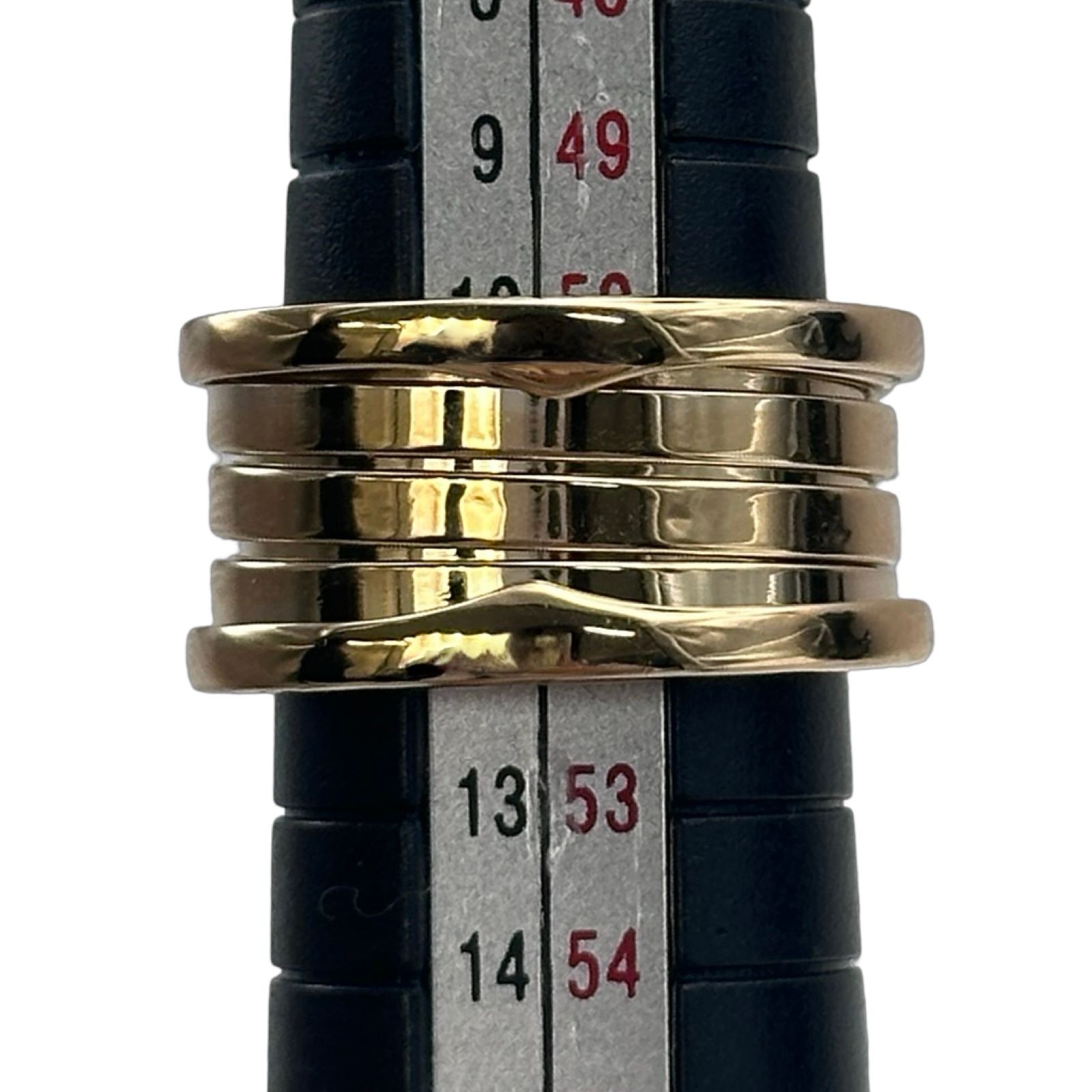 ブルガリ BVLGARI ビーゼロワン リング3バンド(M) ゴールド 750