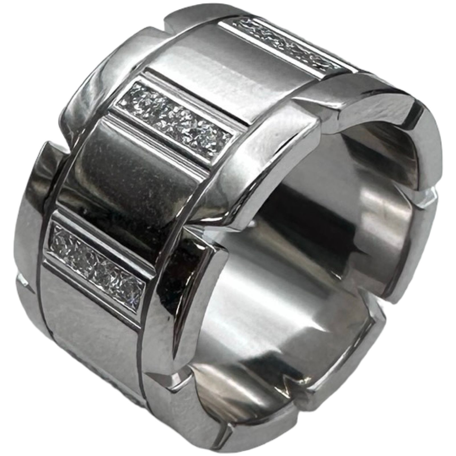 カルティエ Cartier タンクフランセーズ ダイヤリング ホワイトゴールド 750 ジュエリー