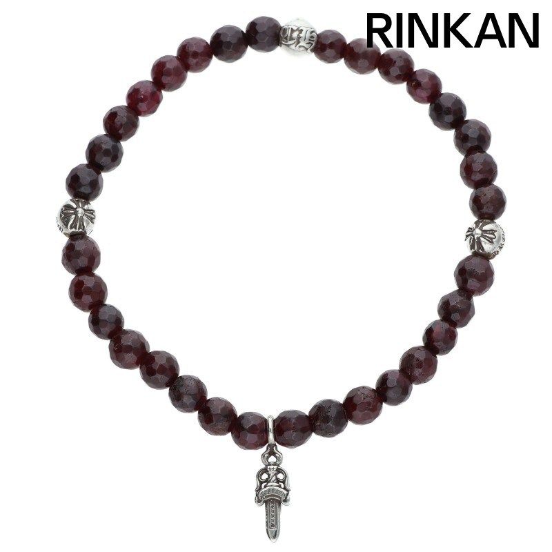 クロムハーツ 6mm BEAD/6mmビーズブレス BEAD47 6mmガーネットビーズブレスレット メンズ 6mm