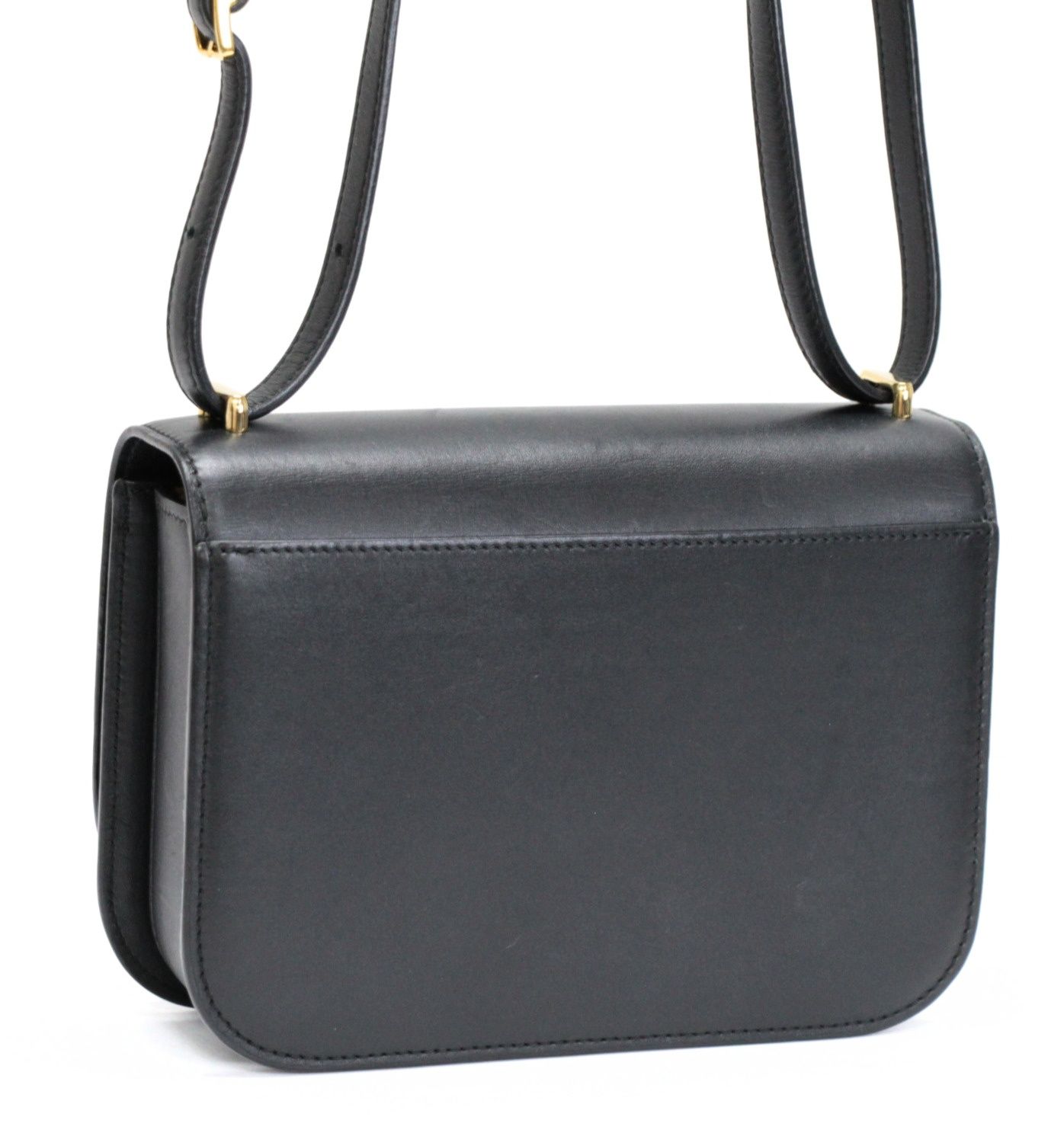 ロエベ LOEWE ゴヤ ショルダーバッグ スモール レザー 黒 【72264