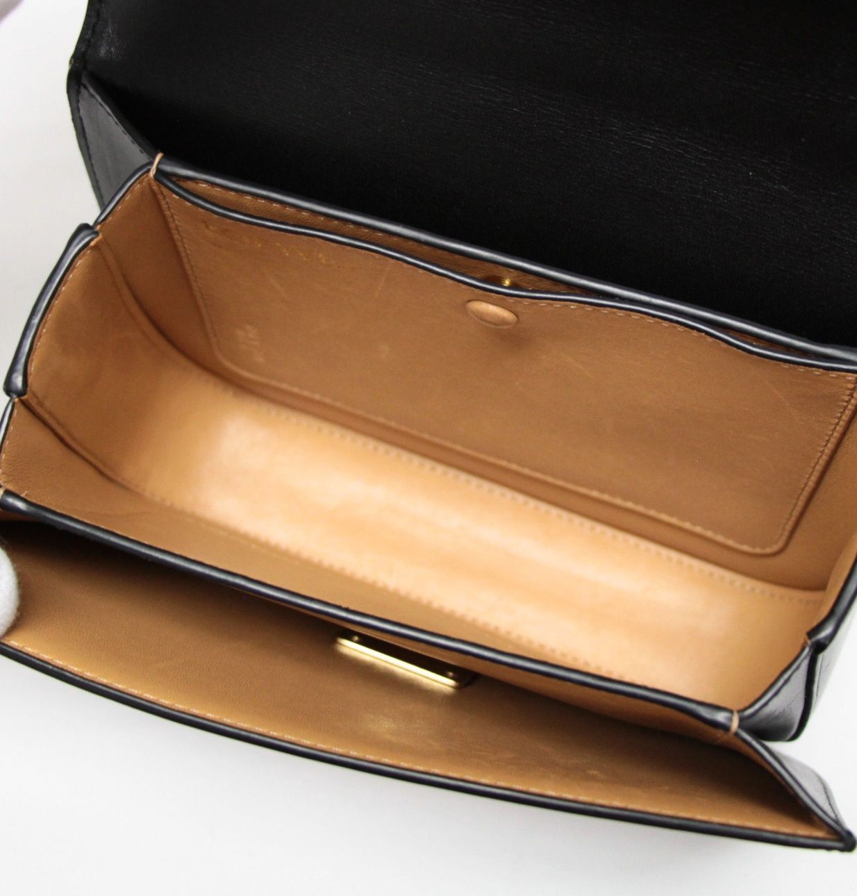 ロエベ LOEWE ゴヤ ショルダーバッグ スモール レザー 黒 【72264