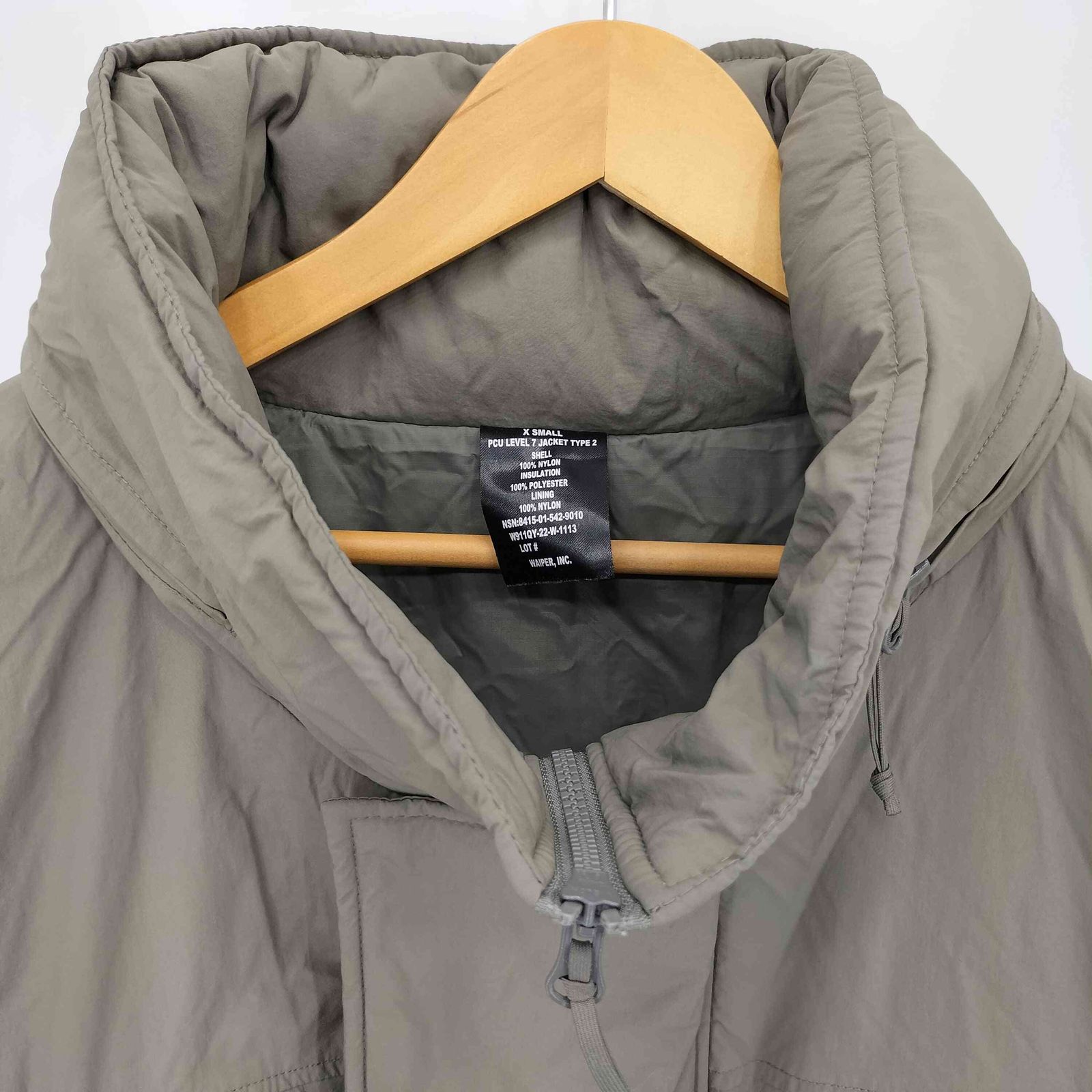 ワイパーインク WAIPER.inc 米軍 PCU LEVEL7 TYPE2 PRIMALOFT