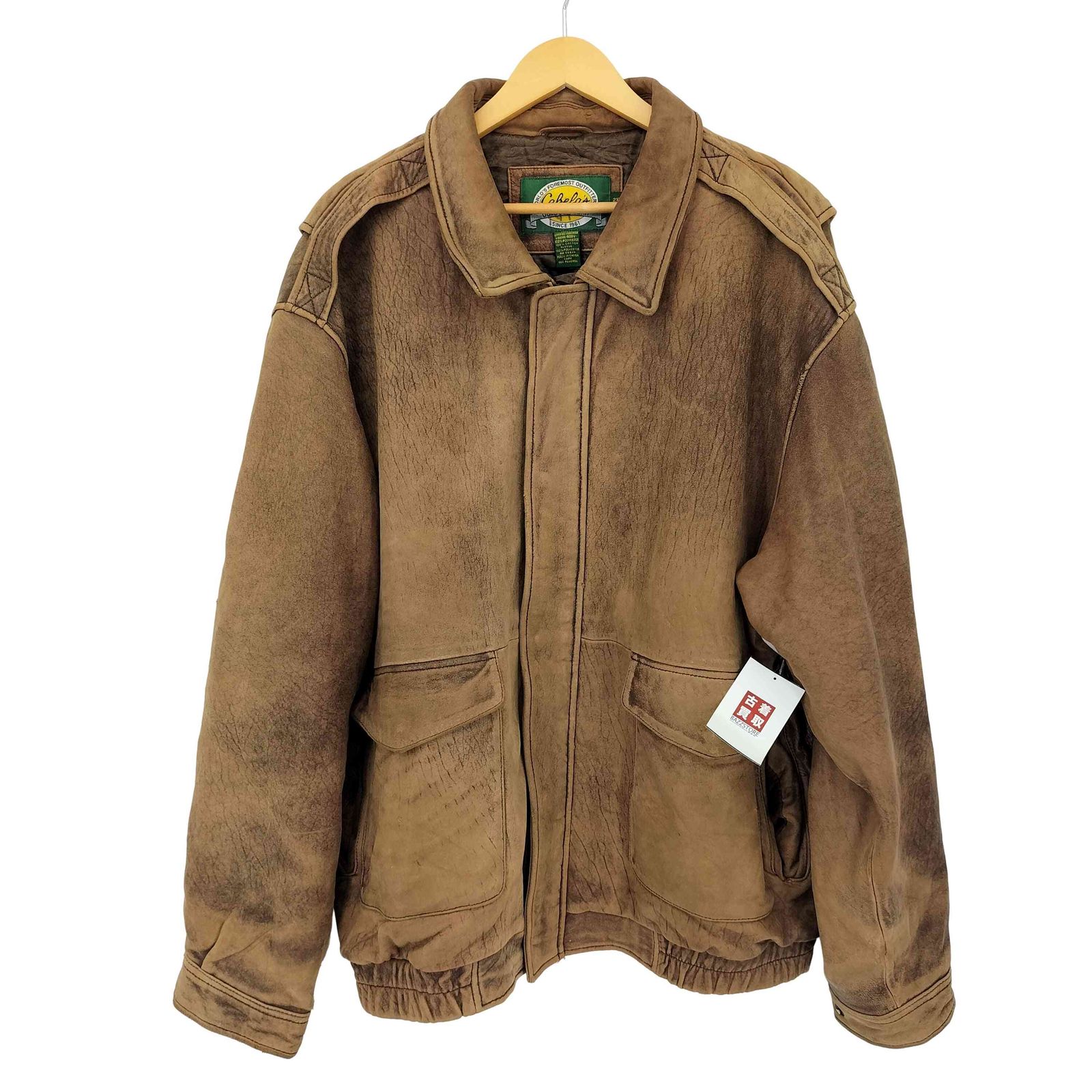 カベラス Cabela's 90S A-2 レザーフライトジャケット メンズ 2XL-TALL