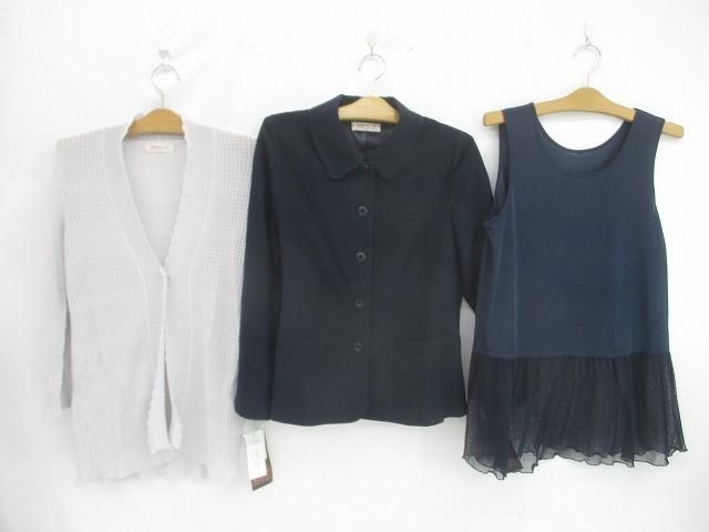 未使用 タグ付き オルベーラ 東京白ゆり會 ロングカーディガン シボ感ジャケット等3点 M 日本製 レディース