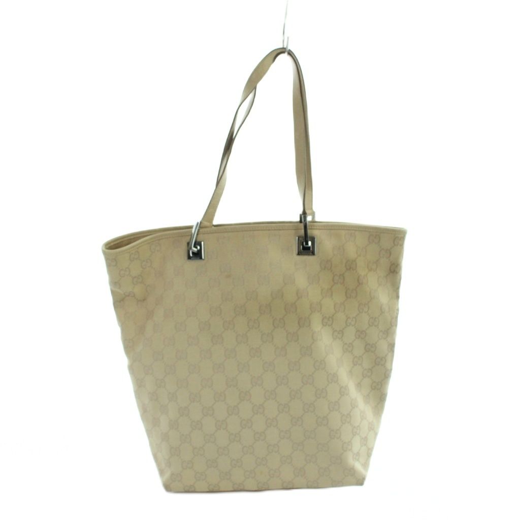 グッチ GUCCI トートバッグ ハンド GGキャンバス レザー 31243 1705 ベージュ ■GY12 /MQ ■OH