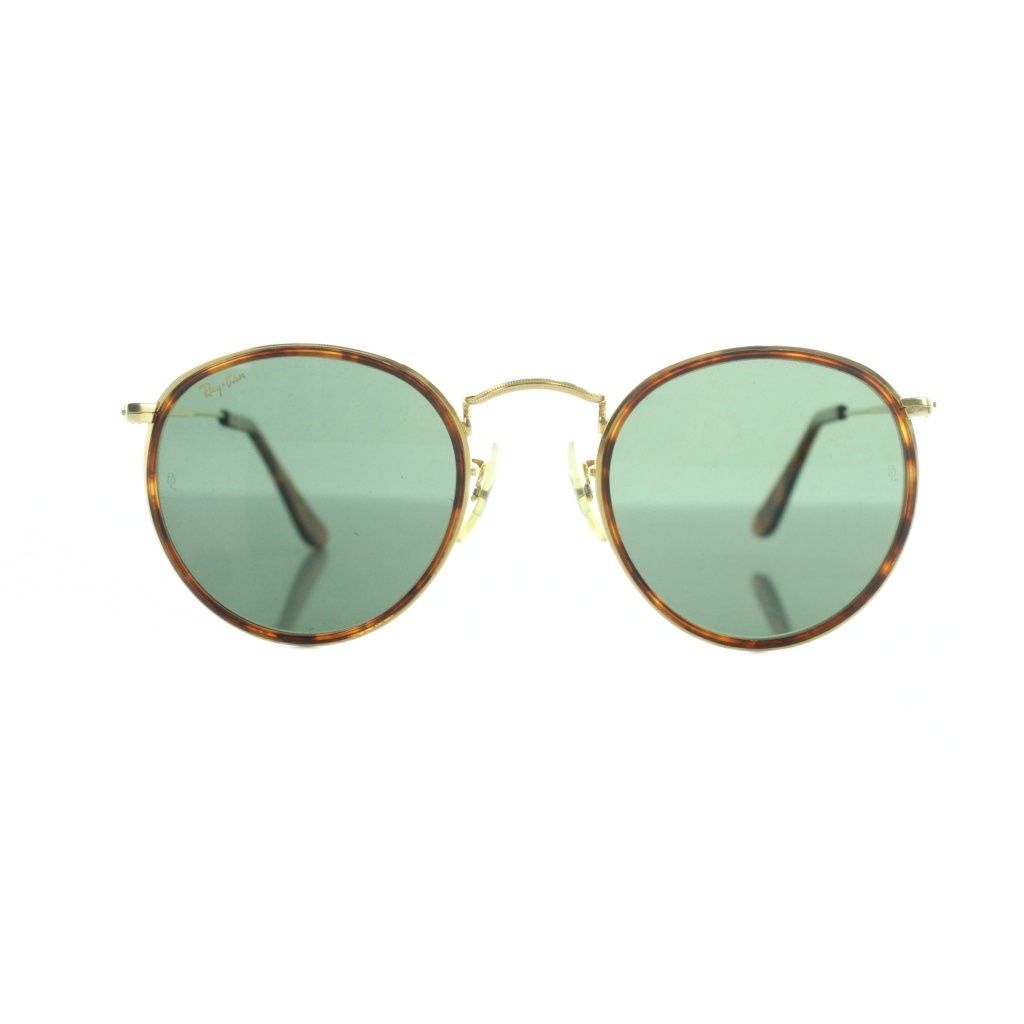 レイバン RAY BAN W1674 サングラス 眼鏡 めがね べっ甲柄 ラウンド メタルフレーム ゴールド色 ■GY18 /MQ