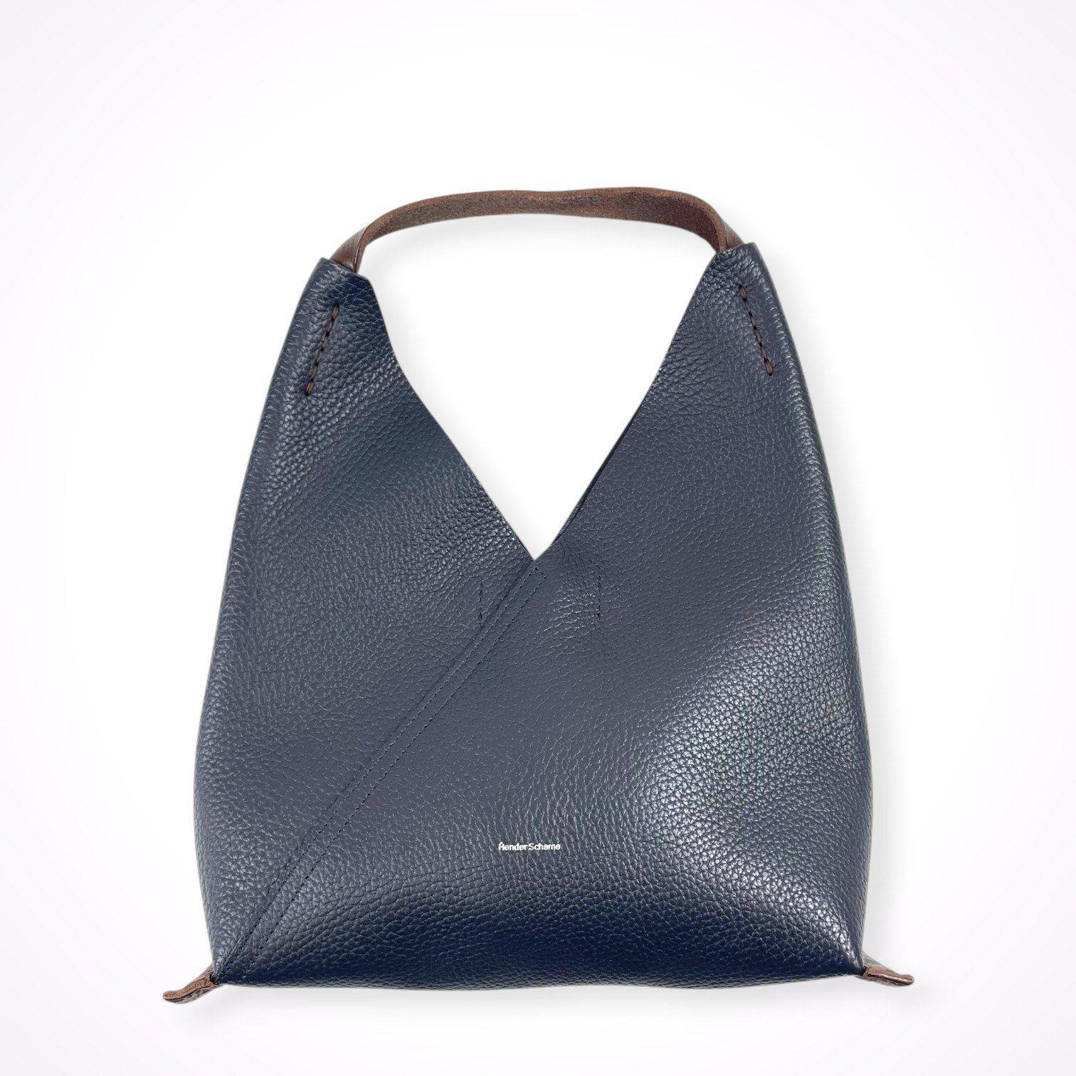 Hender Scheme / triangle bag 美品 シュリンクレザー ネイビー