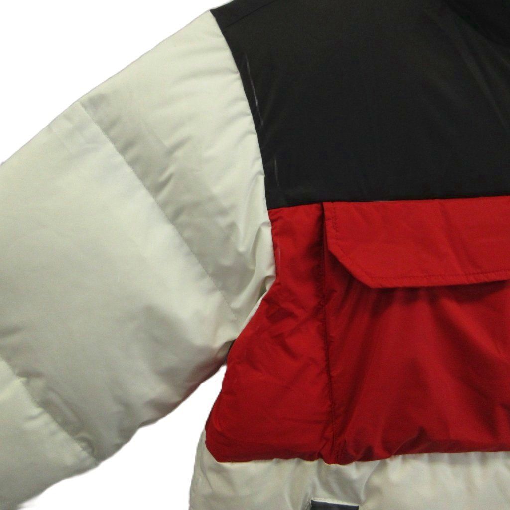 ザノースフェイス ホワイトレーベル THE NORTH FACE WHITE LABEL ECO UTILITY DOWN JACKET アウター ナイロン ハイネック ジップアップ ロゴ 刺繍 S 白 赤 黒 NJ1DM54K