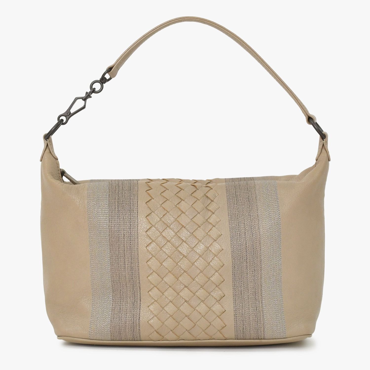 極美品 BOTTEGA VENETA ボッテガヴェネタ イントレチャート ワンショルダーバッグ B06796355 中古 4a003509