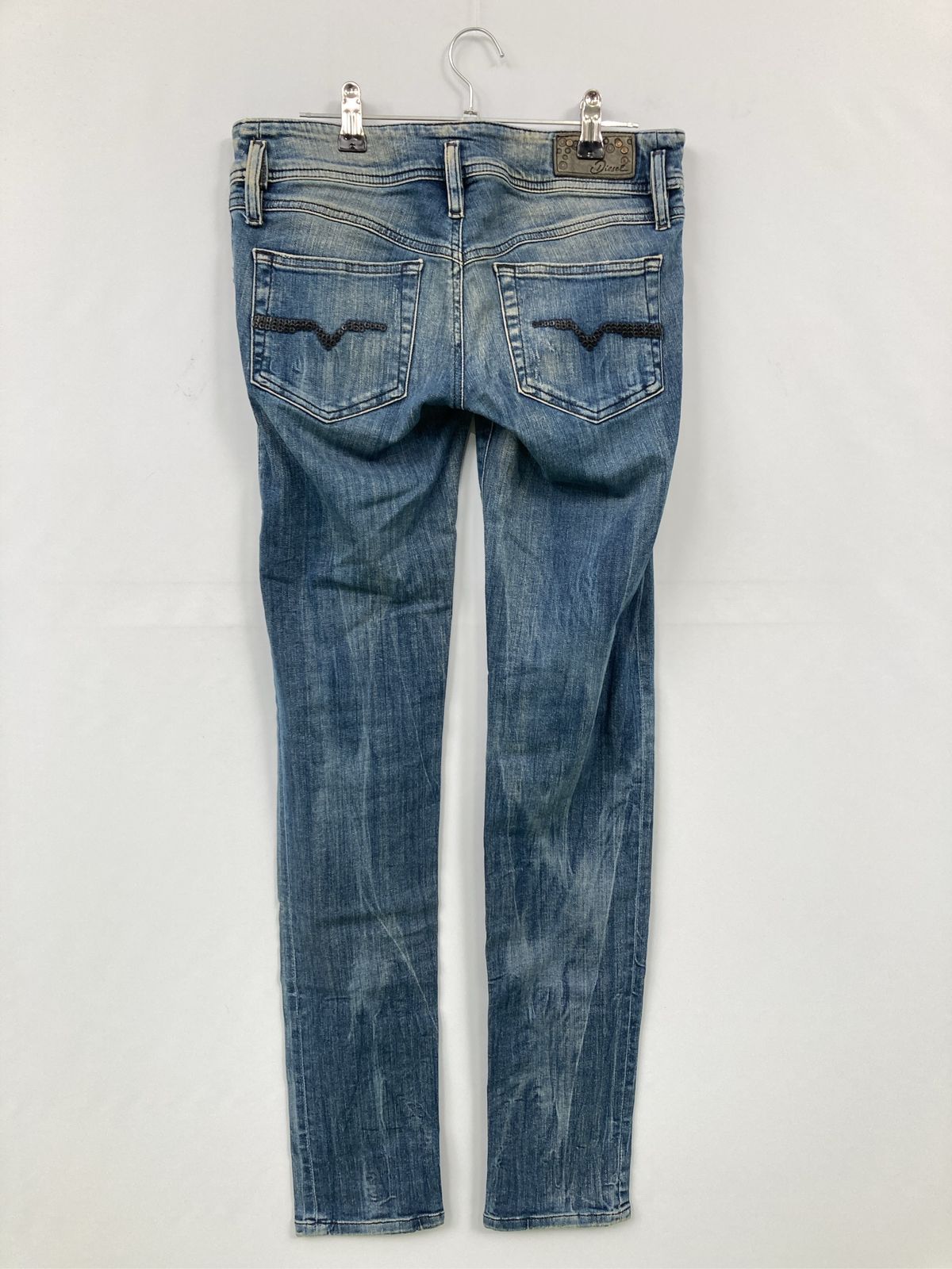 DIESEL ディーゼル デニムパンツ W29 L32 ブルー フルレングス 無地