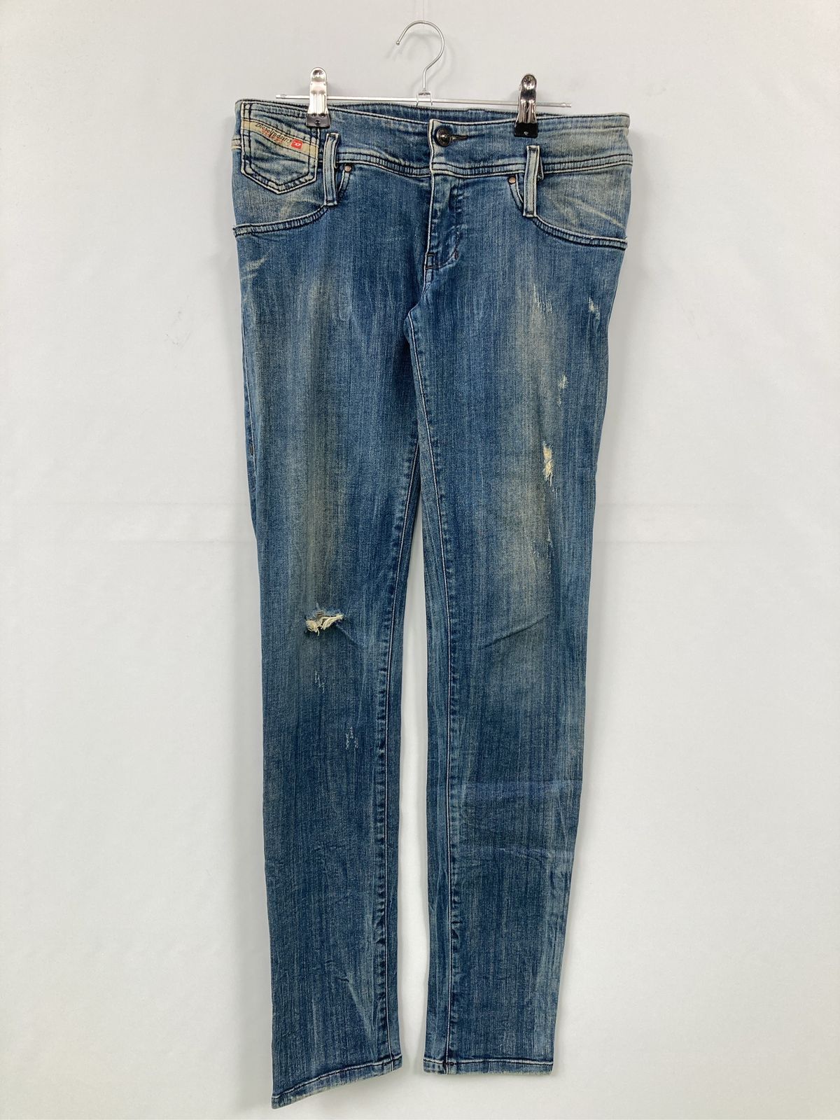 DIESEL ディーゼル デニムパンツ W29 L32 ブルー フルレングス 無地