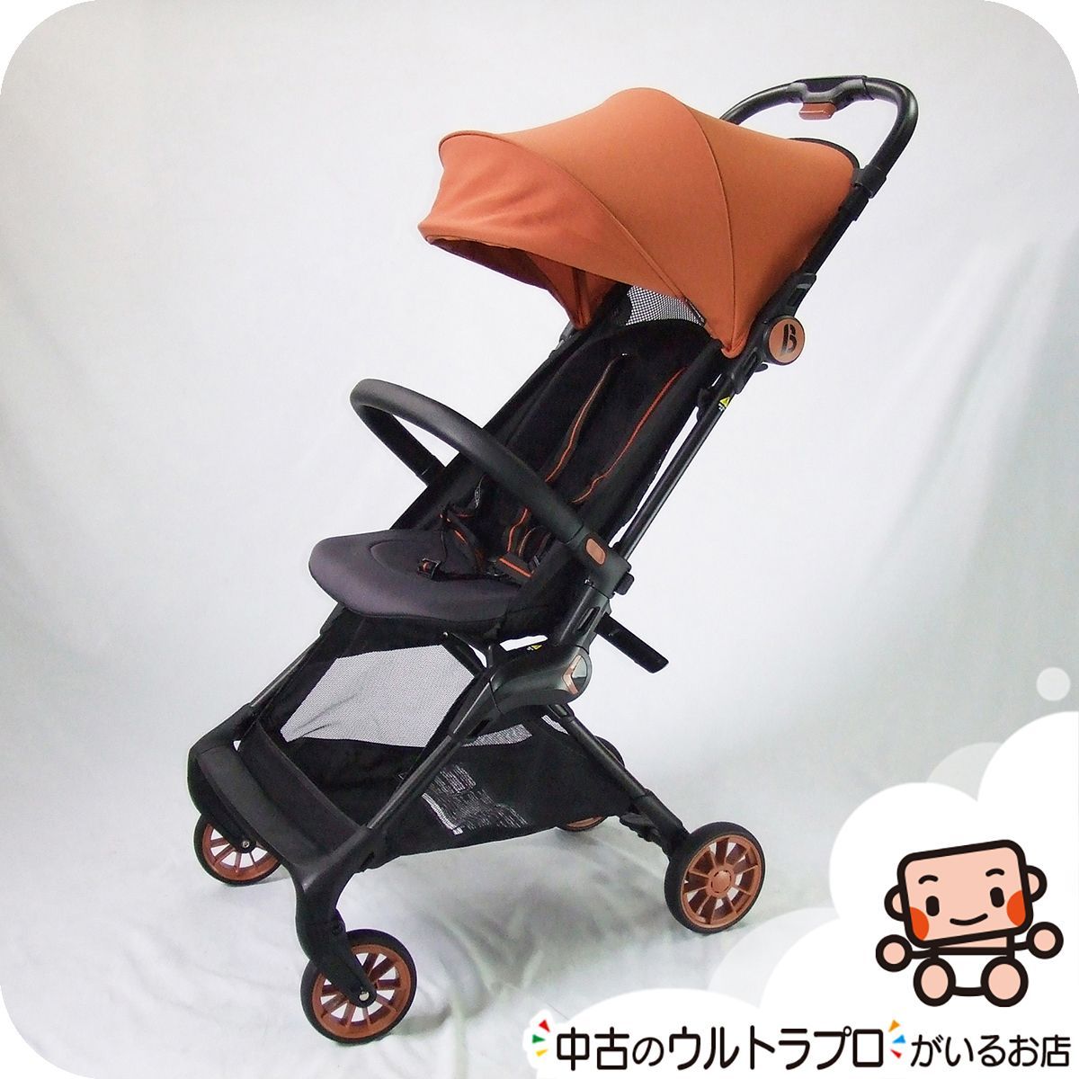 【お得っ！厳選中古】美品 ベビーカー SmartAngel スマートエンジェル シンコンパクトベビーカー β ベータ B型 軽量 コンパクト 西松屋 中古ベビーカー【A.美品】