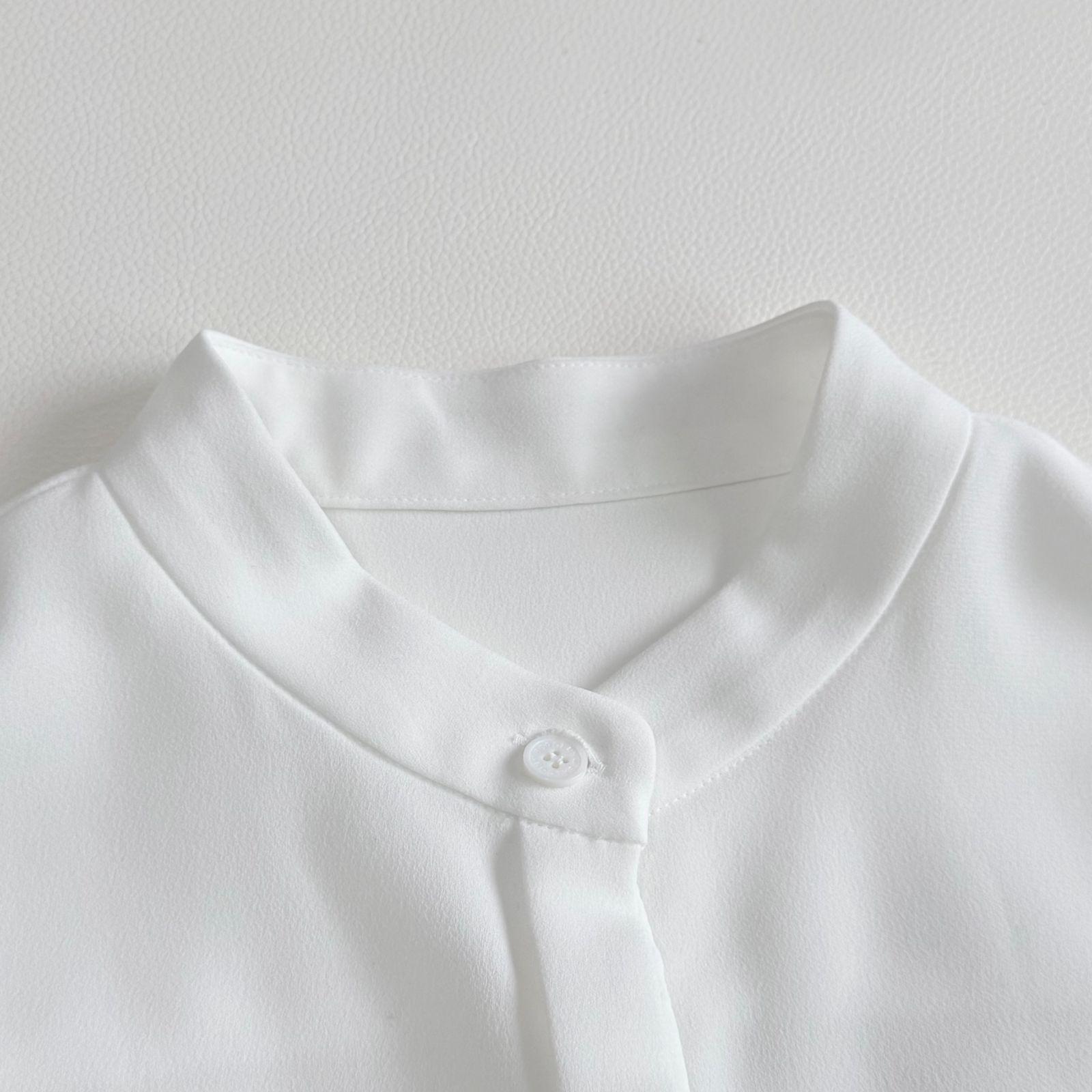 ◇美品◇ BORDERS at BALCONY フリルジョーゼットブラウス 36 白 長袖