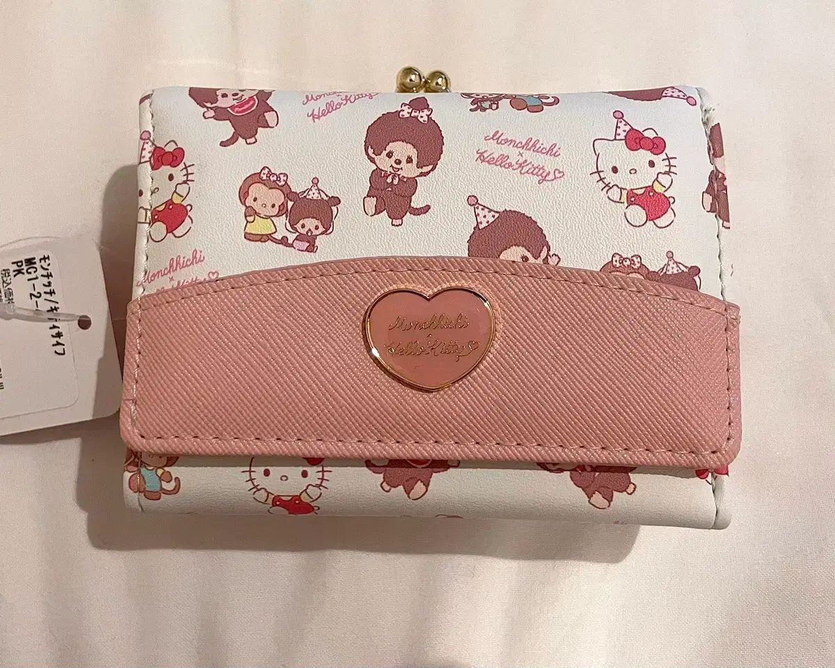 モンチッチ ハローキティ コラボ 財布 コインケース 二つ折り財布 多用途
