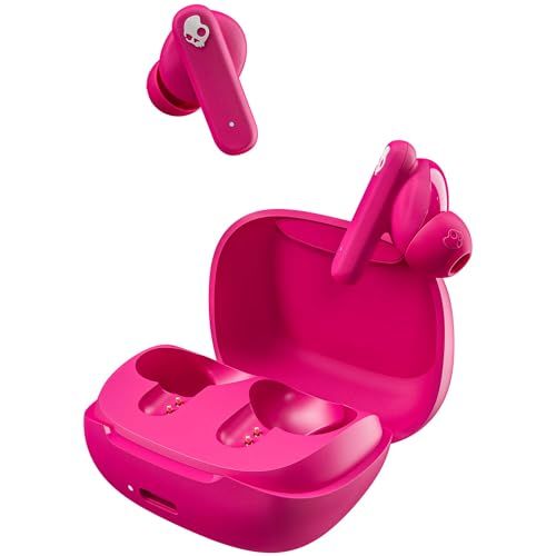 Skullcandy 公式ストア Smokin' Buds ワイヤレスイヤホン Bluetooth 5.2 マイク付き 重低音モデル 最大20時間再生 IPX4防水 コンパクト オリジナルステッカー付き (Pink)ma 345f55f1