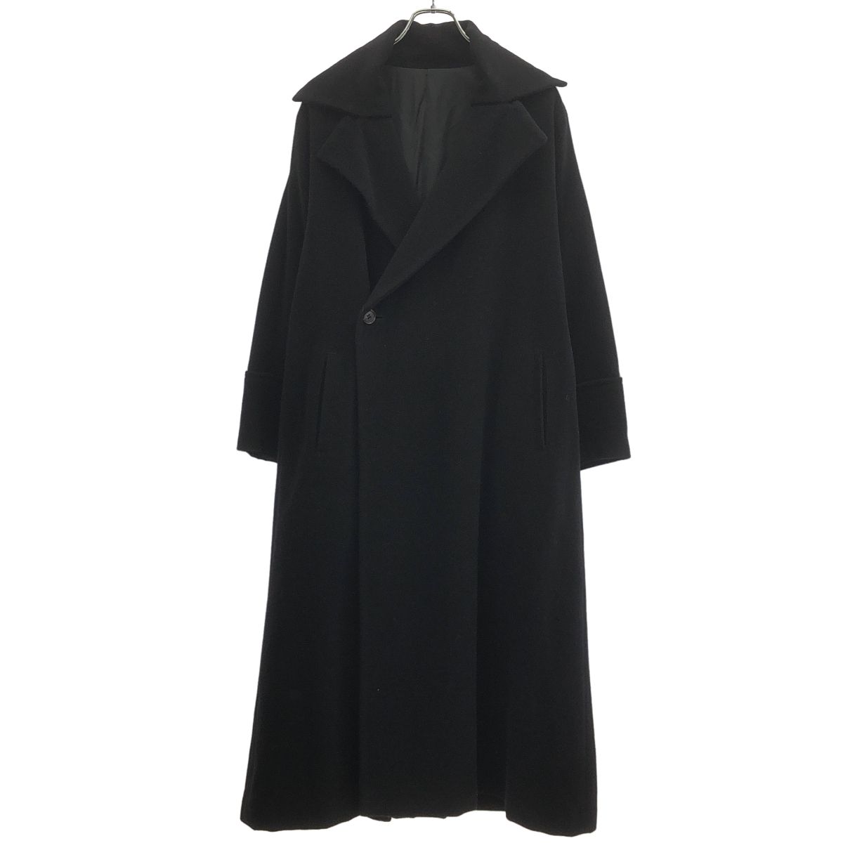 YOHJI YAMAMOTO +NOIR ヨウジヤマモト プリュスノアール ウールロングコート NY-C07-192 ブラック 3