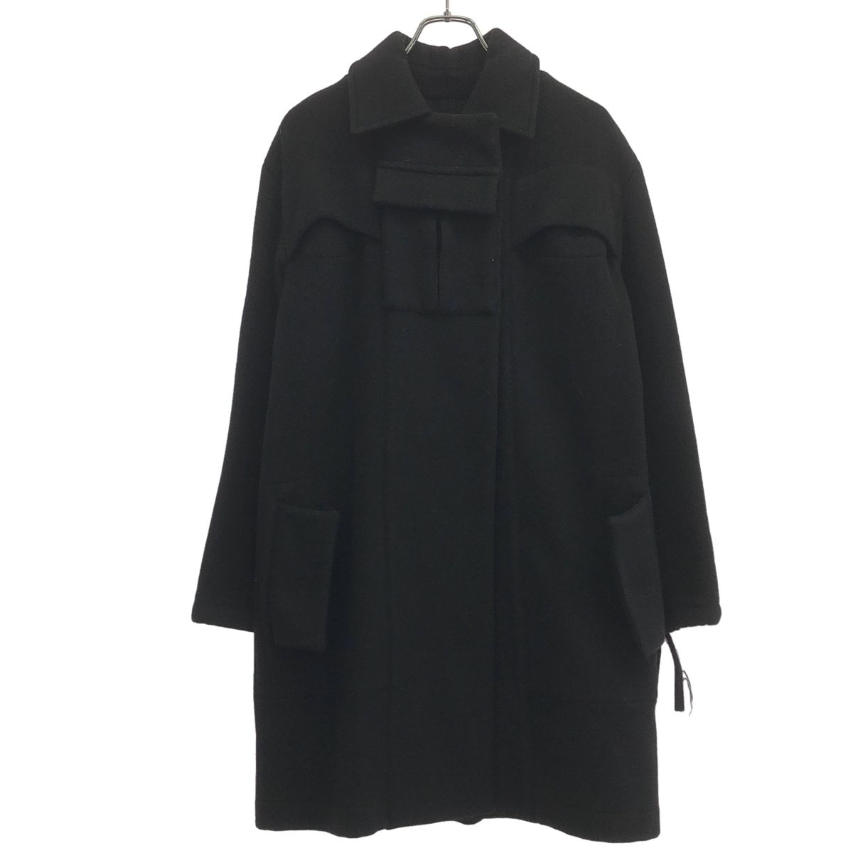 Yohji Yamamoto FEMME ヨウジヤマモト ファム 2005AW ソフトメルトンコート FN-C18-148 ブラック 2