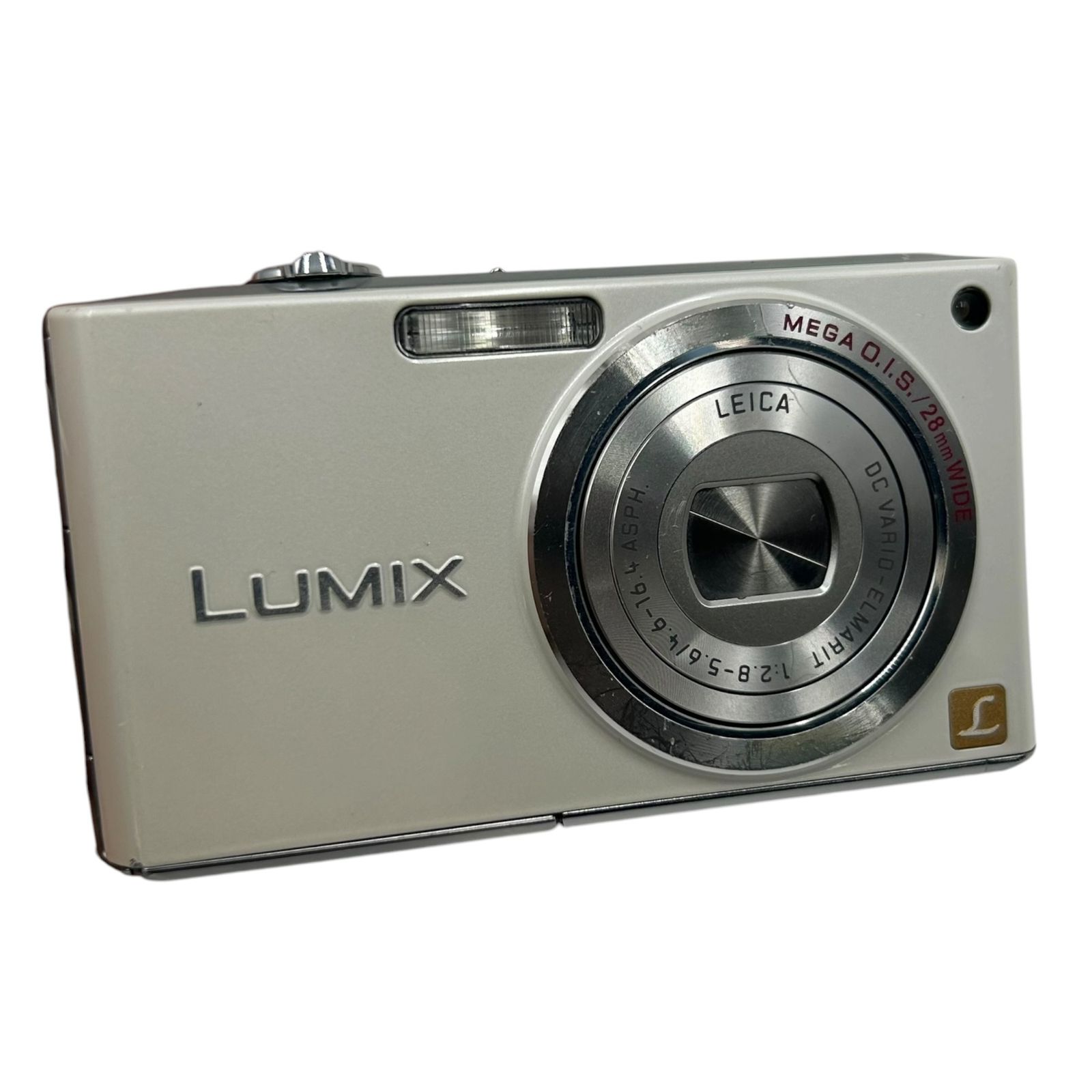 ■Panasonic LUMIX DMC-FX33 シルバー コンパクトデジタルカメラ Leicaレンズ MEGA O.I.S. 広角28mm 動作確認済2619682,2619682