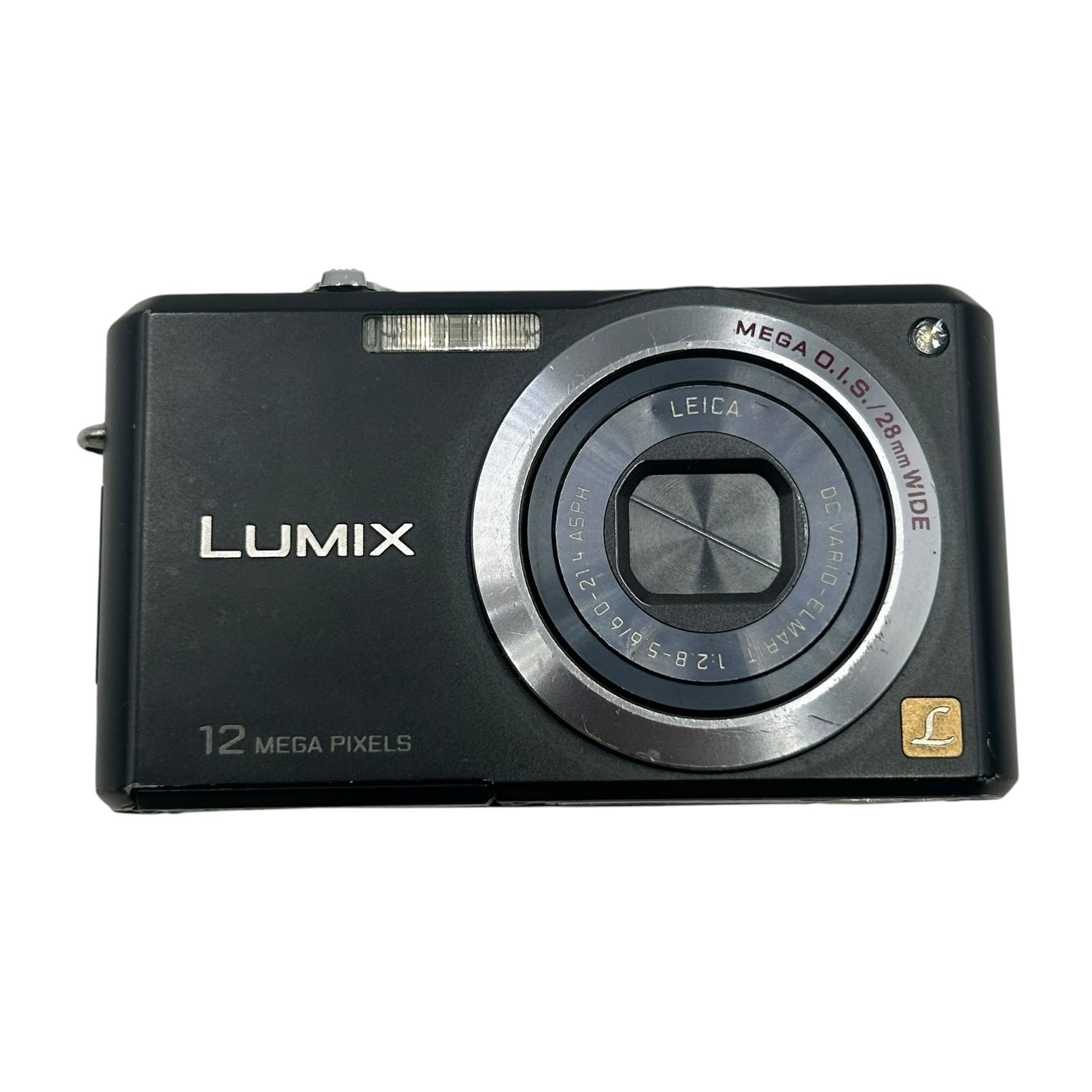 ■Panasonic LUMIX DMC-FX100 Black Compact Digital Camera Leica Lens MEGA O.I.S. 12.2 Million Pixels Operation Confirmed, Battery Included 2619675,2619675