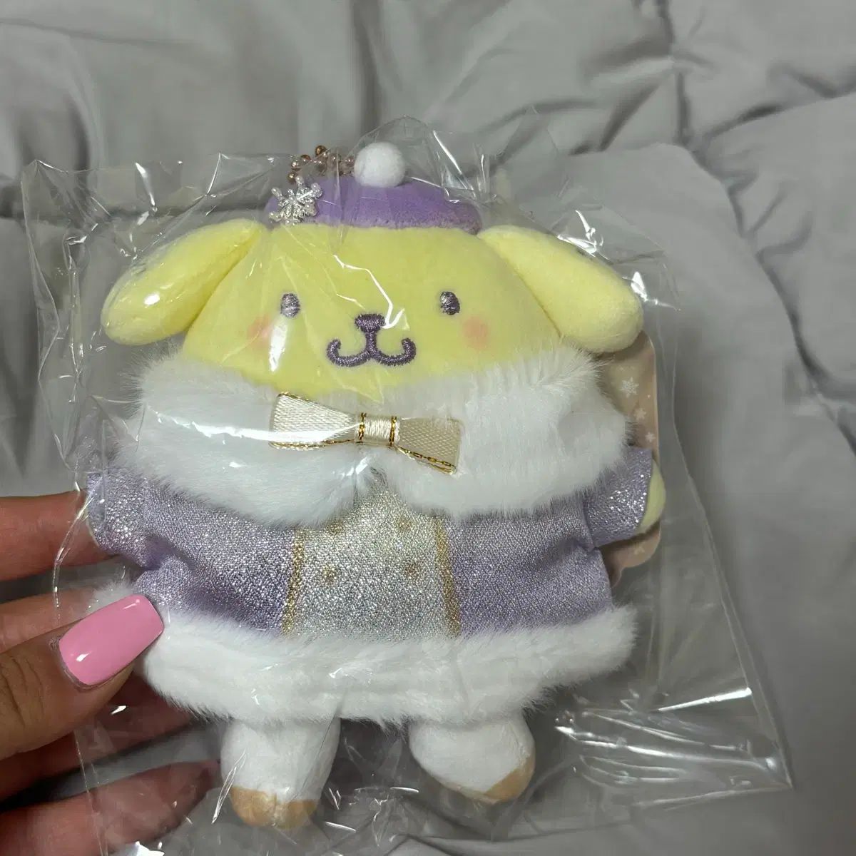 サンリオ ムニュ スノウ ファンタジー2 マスコット ぬいぐるみ キーホルダー ポムポムプリン