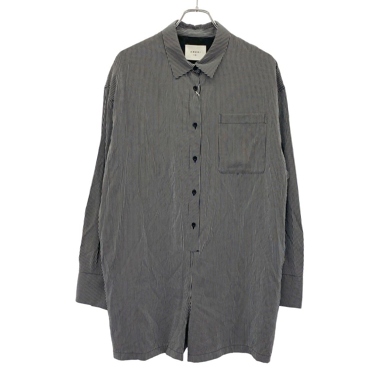 Ameri アメリ/ STRIPE SHIRT ROMPERS Ameri VINTAGE アメリ ヴィンテージ STRIPE SHIRT ROMPERS ストライプ