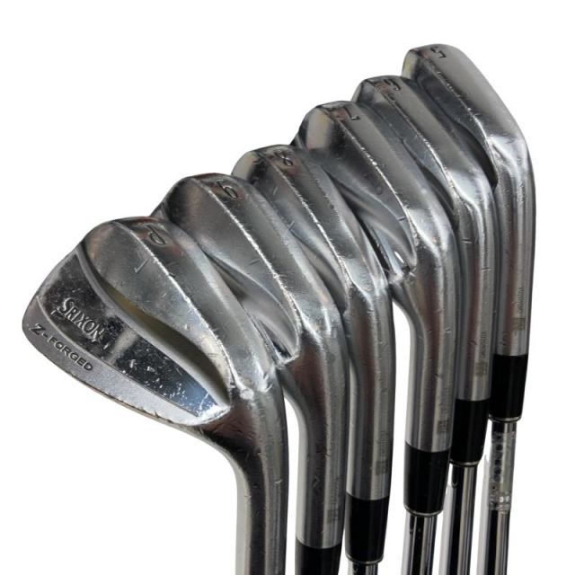 【中古】 ダンロップ SRIXON Z-FORGED 6S アイアンセット IR Dynamic Gold D.S.T (フレックスS) メンズ 男性用 右利き 右用 Dランク ゴルフクラブ