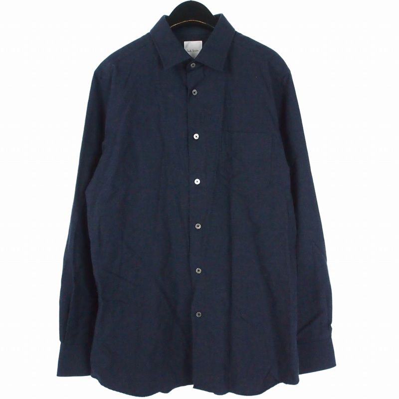 ポールスミス PAUL SMITH シャツ 長袖 国内正規 L ネイビー 紺 293212