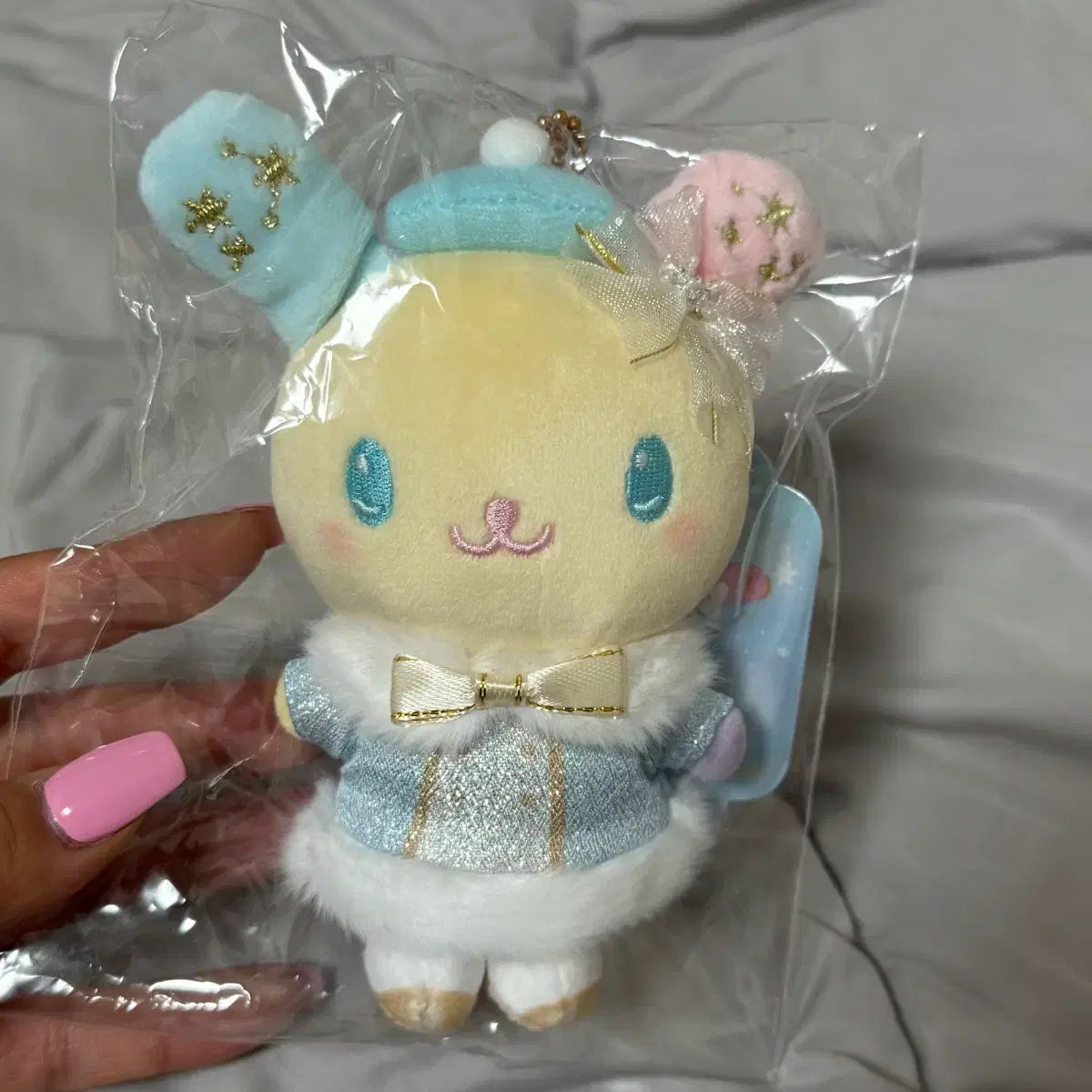 サンリオ ムニュ スノウ PHANTASY2 マスコット ぬいぐるみ キーホルダー ウサハナ