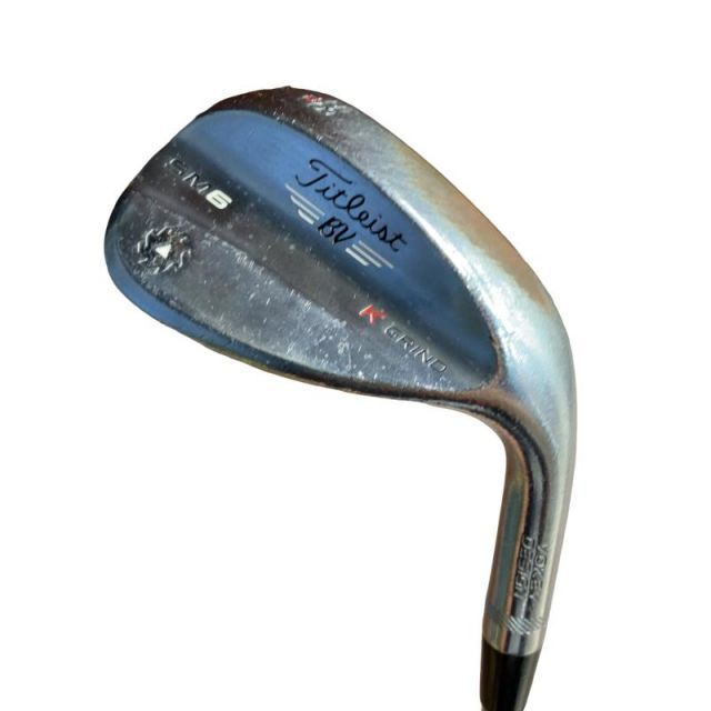 【中古】 タイトリスト VOKEY SPIN MILLED SM6 ツアークロム 58°/12°K ウェッジ WG 純正特注シャフト (フレックスS) メンズ 男性用 右利き 右用 Dランク ゴルフクラブ