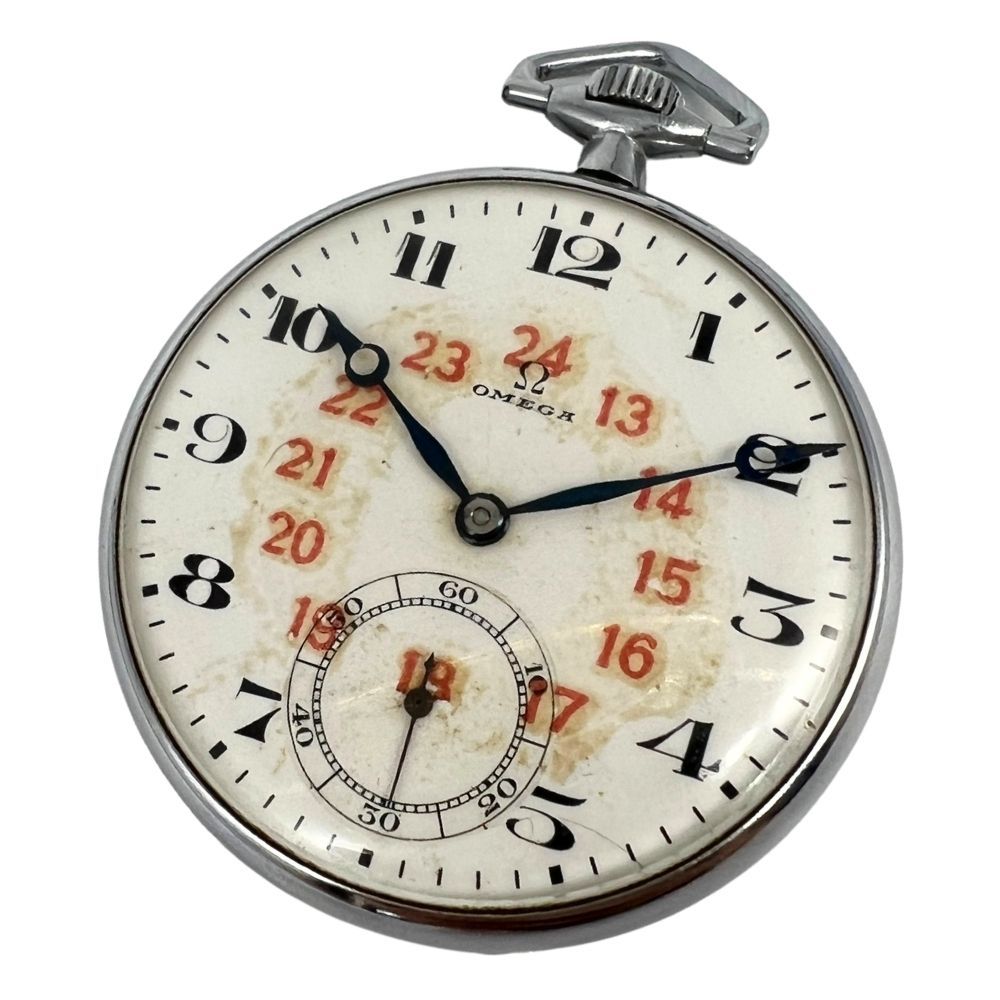 OMEGA オメガ 懐中時計 スモールセコンド 手巻き アンティーク 正規品 / C1168