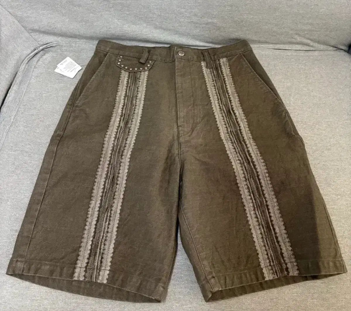 (新品) キャピタル 12oz ヤガスリ ジャカード デニム ショーツ Indigo