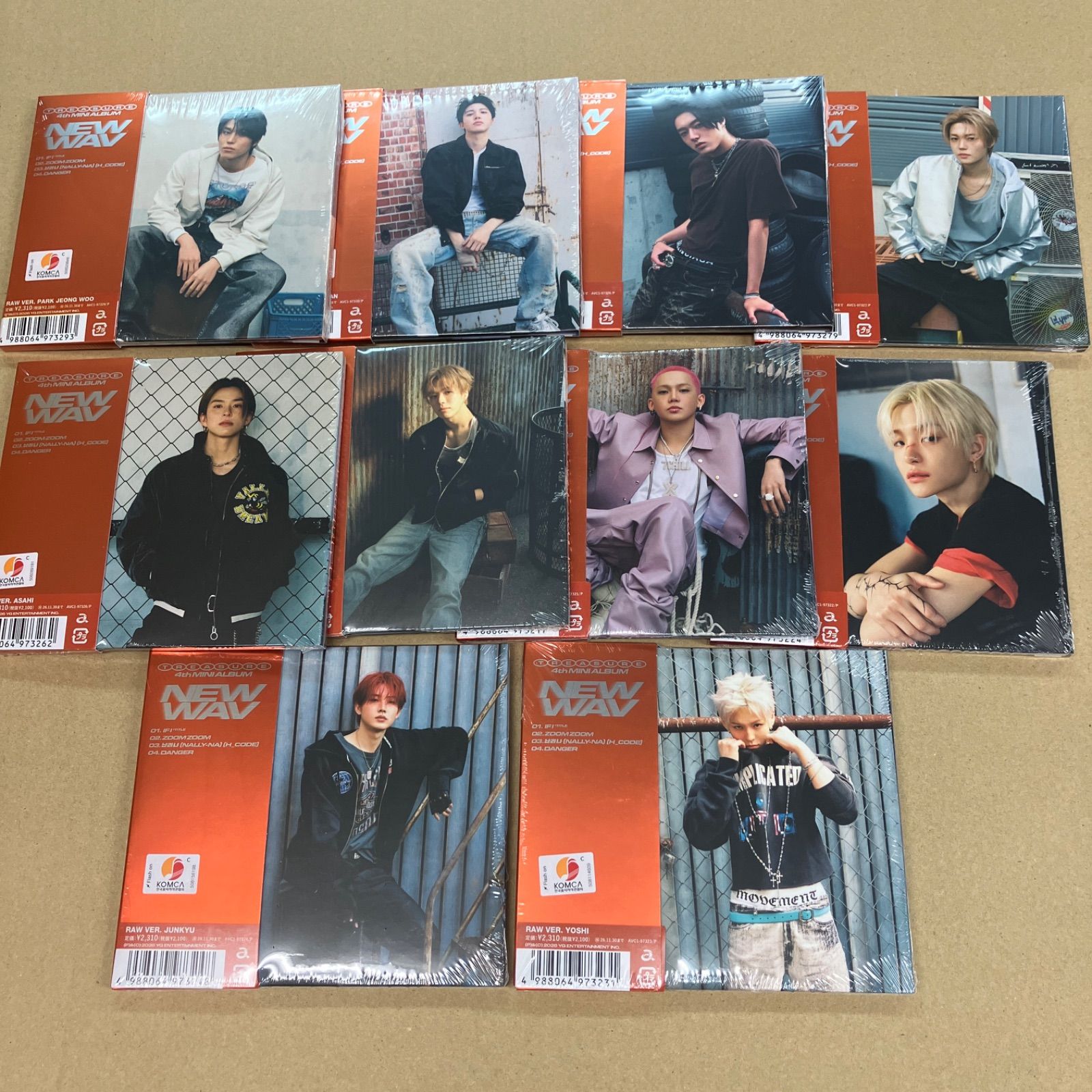 新品未開封】TREASURE NEW WAV デジパック 全10種 コンプリート - メルカリ