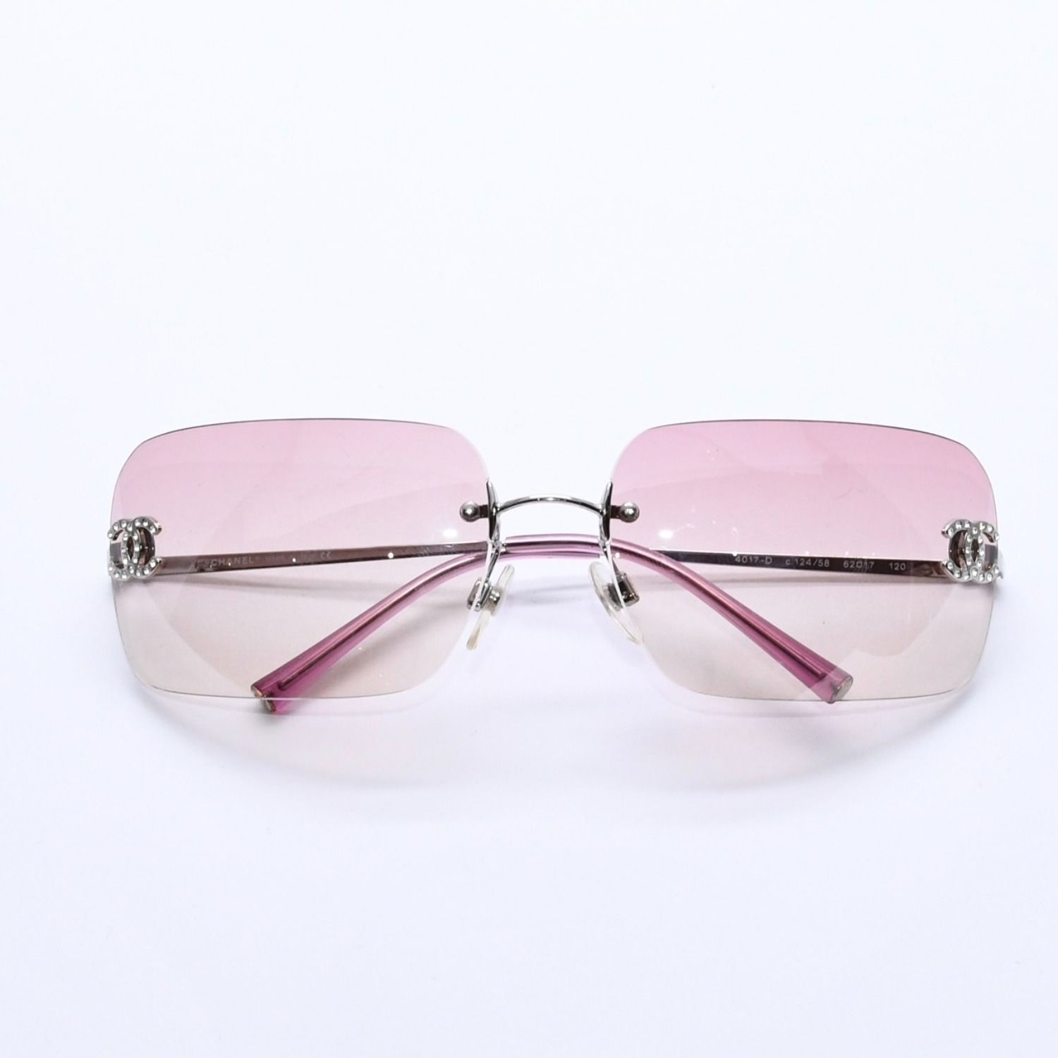 CHANEL シャネル　ピンクグラデーション　サングラス　4017-D 極美品 CHANEL シャネル Sunglasses サングラス 4017-D ラインストーン