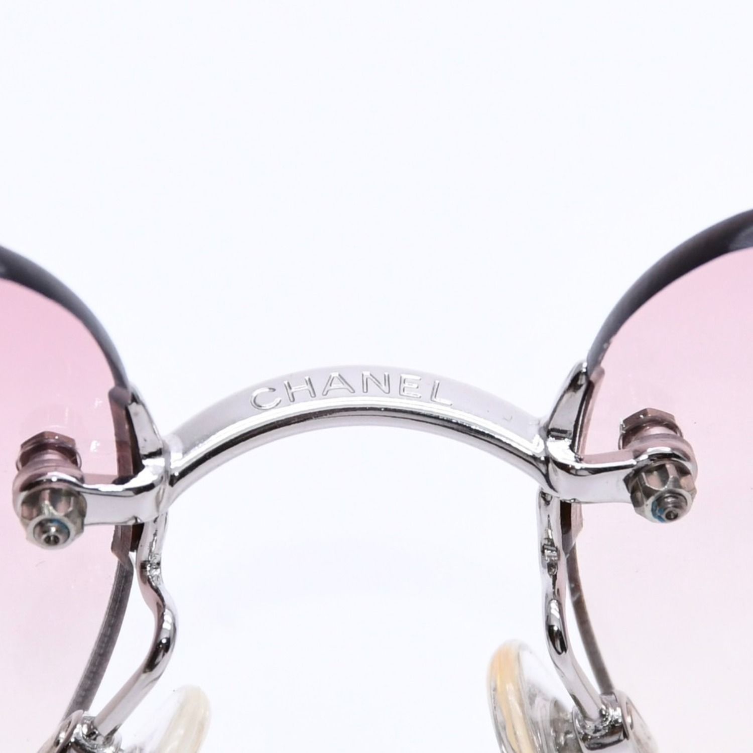 極美品 CHANEL シャネル Sunglasses サングラス 4017-D ラインストーン