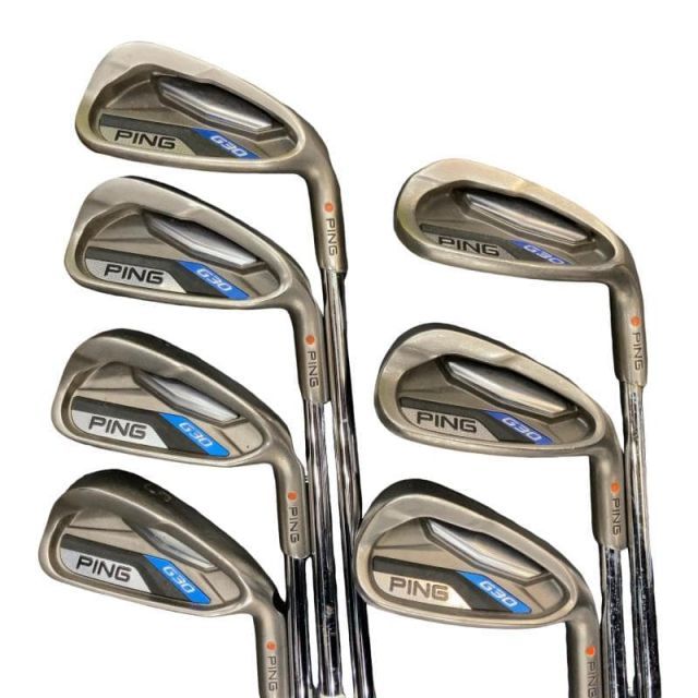 【中古】 ピン G30 8S アイアンセット IR リシャフト (フレックスその他) メンズ 男性用 右利き 右用 Dランク ゴルフクラブ