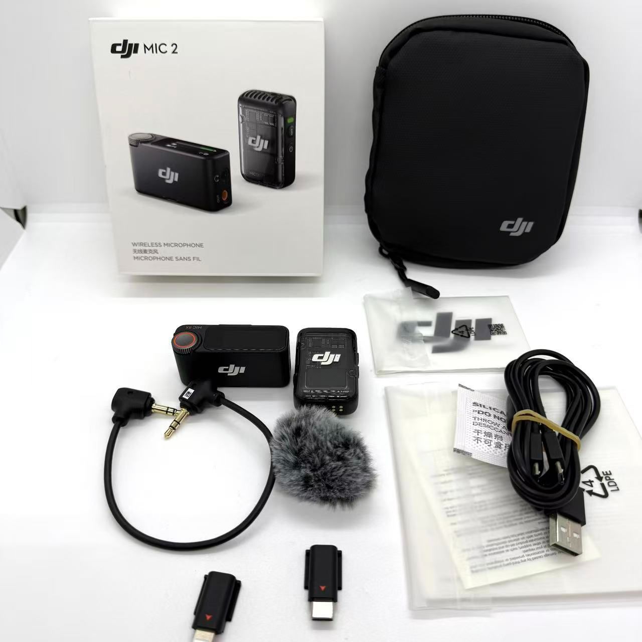 中古品」DJI Mic 2（トランスミッター×1 + レシーバー×1） ワイヤレス