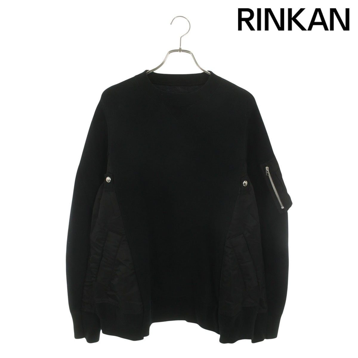 サカイ SCM-032 Sponge Sweat Pullover ナイロン切替クルーネック 