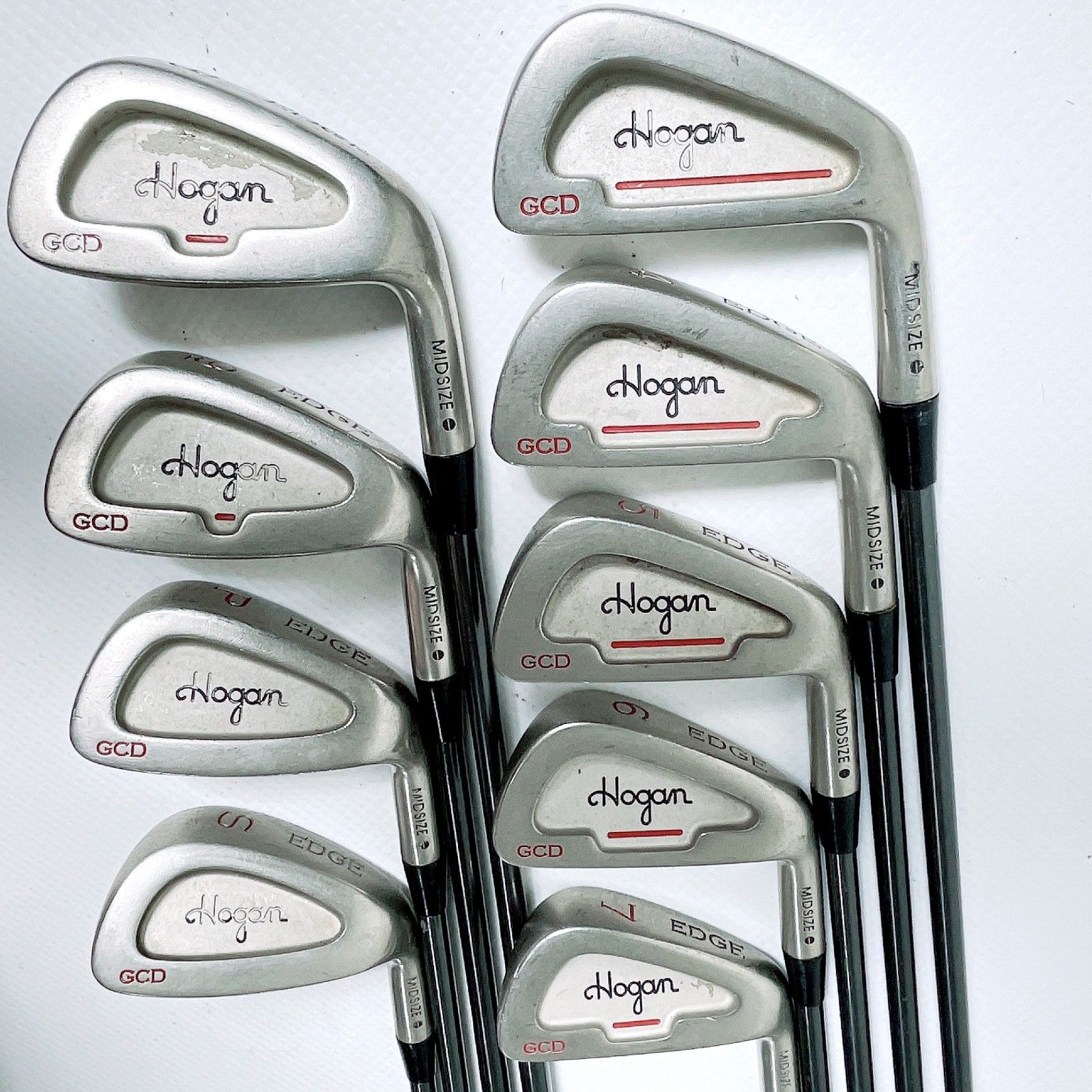 中古】ベン・ホーガン EDGE GCD 3-9I/PW/SW 9本 アイアン セット (Apex