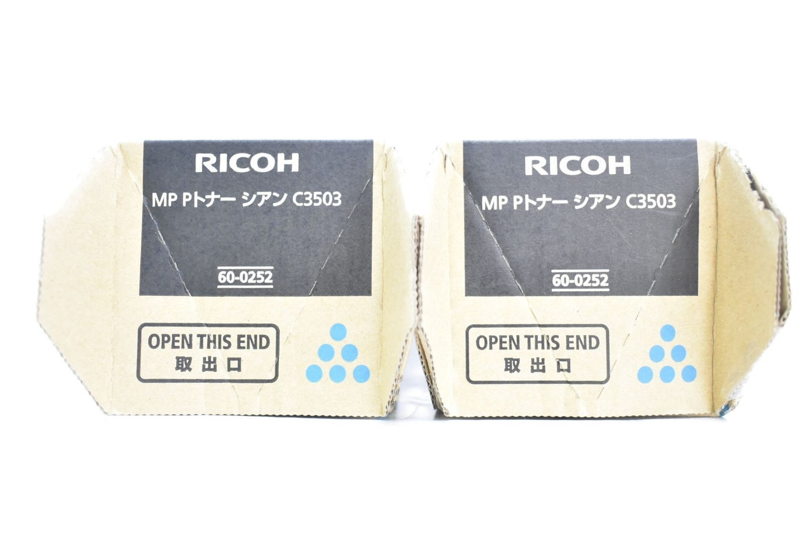 未使用 リコー 純正 トナー C3503 シアン 2本セット RICOH ITEOC947DKYE-D-N01-byebye