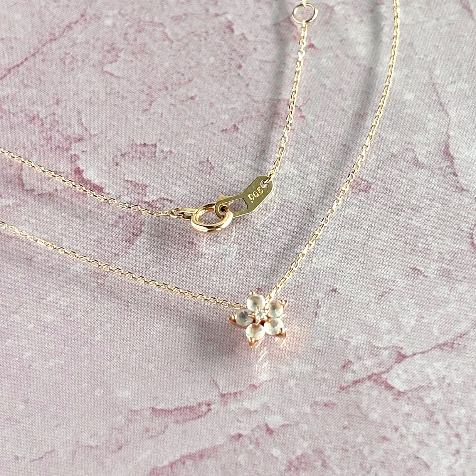 star jewelry スターゴールドネックレス K10 ダイヤネックレス 10金