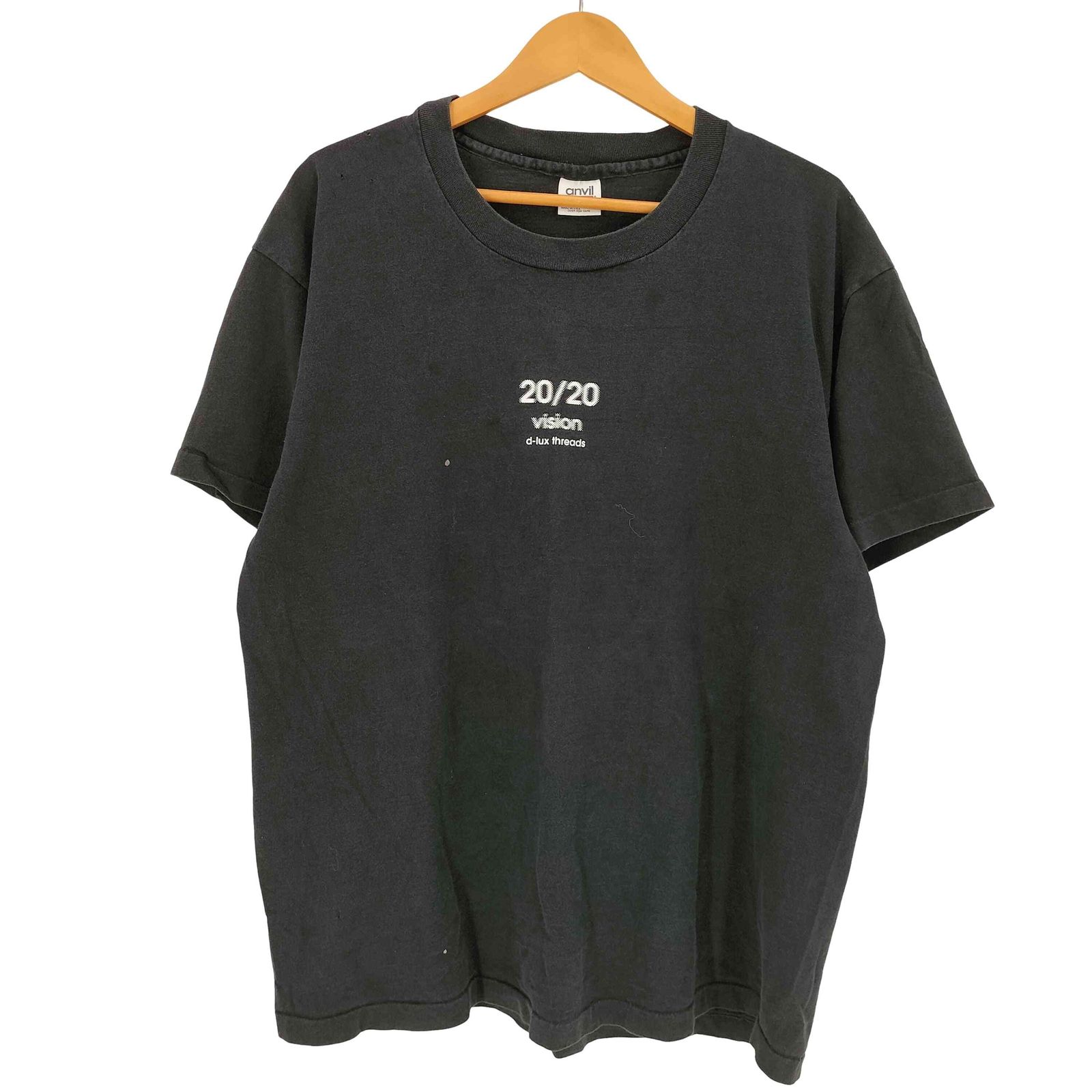 アンビル Anvil 90s USA製 裾＆袖シングルステッチ 20/20 vision 両面プリント モーションロゴ クルーネックTシャツ メンズ import：XL 7,959円