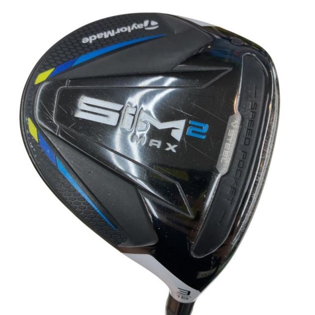 【中古】 テーラーメイド SIM2 MAX 3W フェアウェイウッド FW Tour AD HD-6 (フレックスS) メンズ 男性用 右利き 右用 Cランク ゴルフクラブ