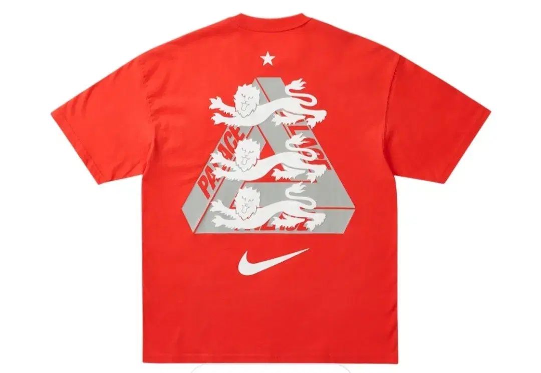 パレス x NIKE イングランド Tシャツ ライト クリムゾン