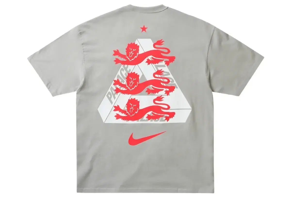 パレス x NIKE イングランド Tシャツ ピューター グレー