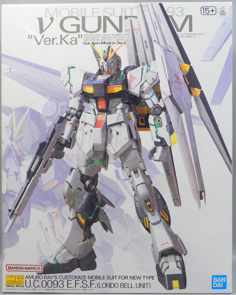 BANDAI SPIRITS MG 1/100 バンダイナムコ版 νガンダム Ver.Ka 15+表記