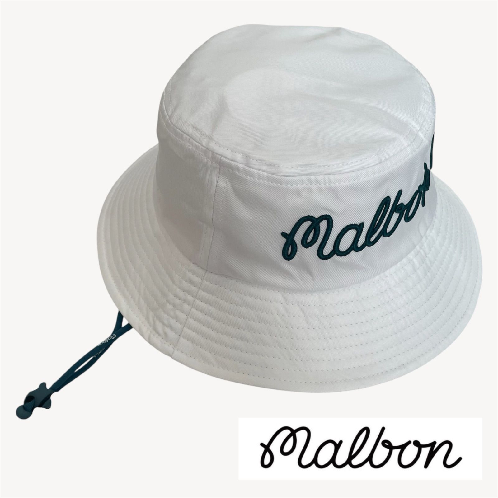 新品 マルボンゴルフ malbon golf 帽子 ハット ホワイト-公式サイト