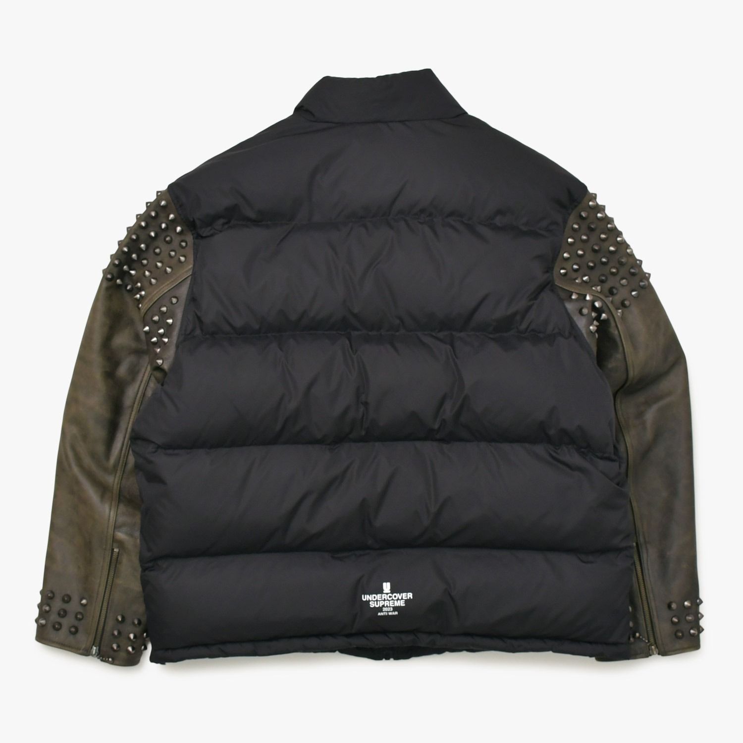 supreme undercover スタッズレザー切り替え　ダウンジャケット 極美品 Supreme UNDERCOVER シュプリーム アンダーカバーコラボ Puffer
